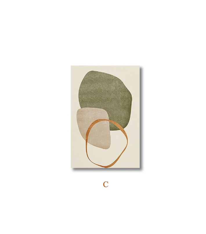Affiches graphiques abstraites et minimalistes