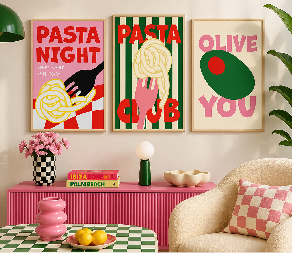 Affiches couleurs pop