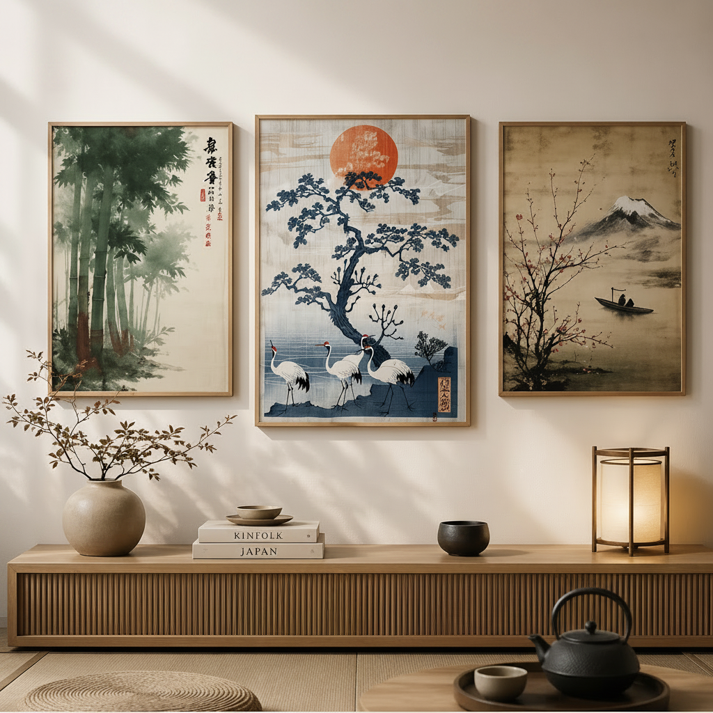 Affiches japonaises poétiques
