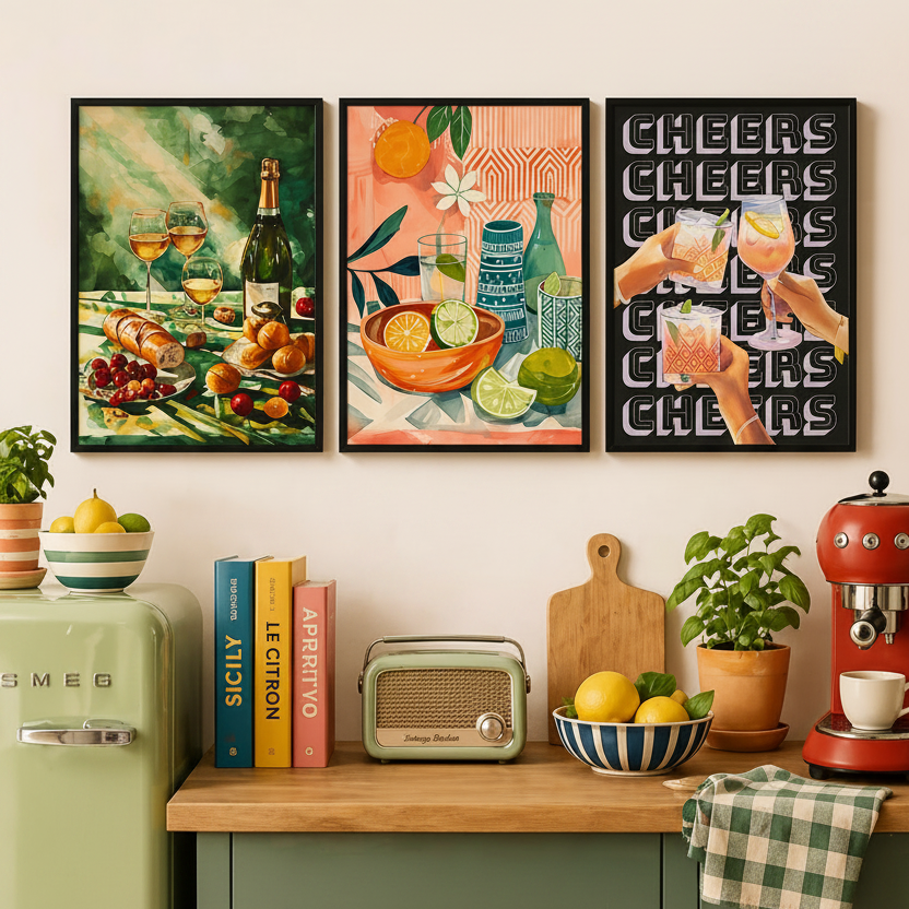 Affiches de cuisine vintage