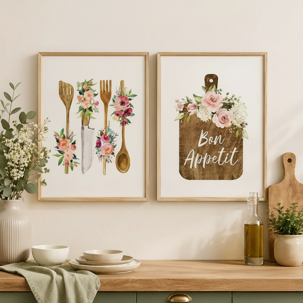 Affiches de cuisine illustrée