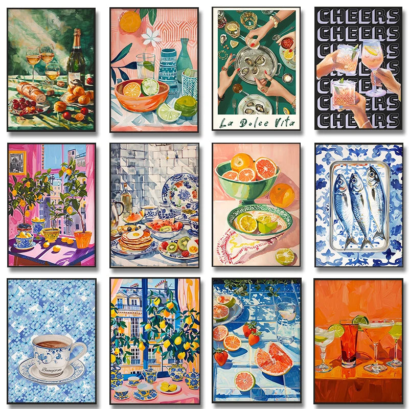 Affiches de cuisine vintage
