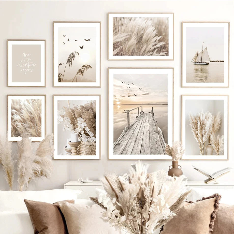 Affiches bohèmes chaleureuses