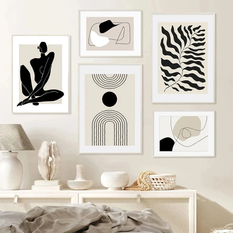 Affiches graphiques minimalistes
