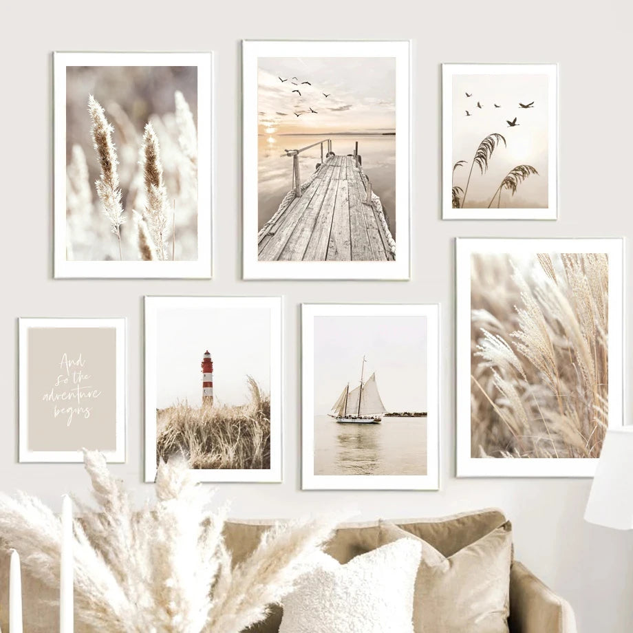 Affiches bohèmes chaleureuses