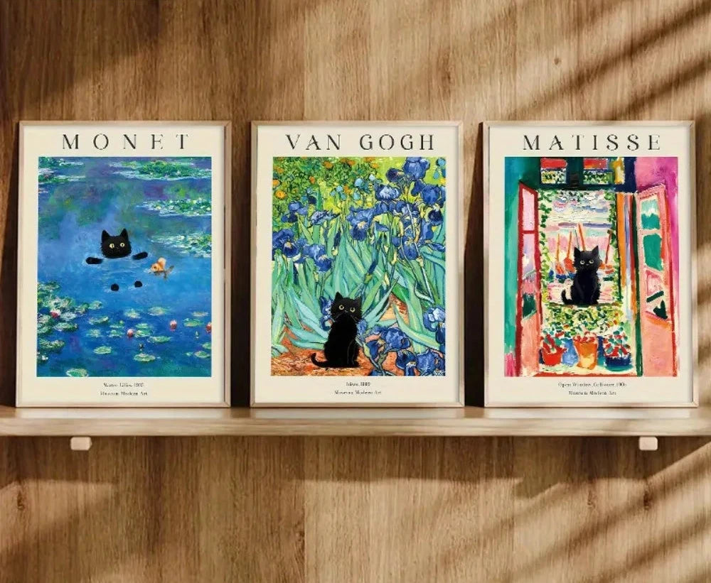 Affiches artistiquement félines