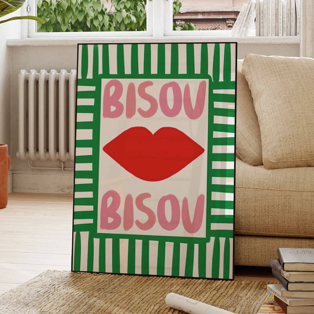 Affiche de bisou