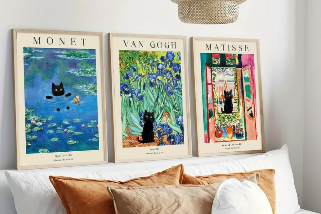 Affiches artistiquement félines