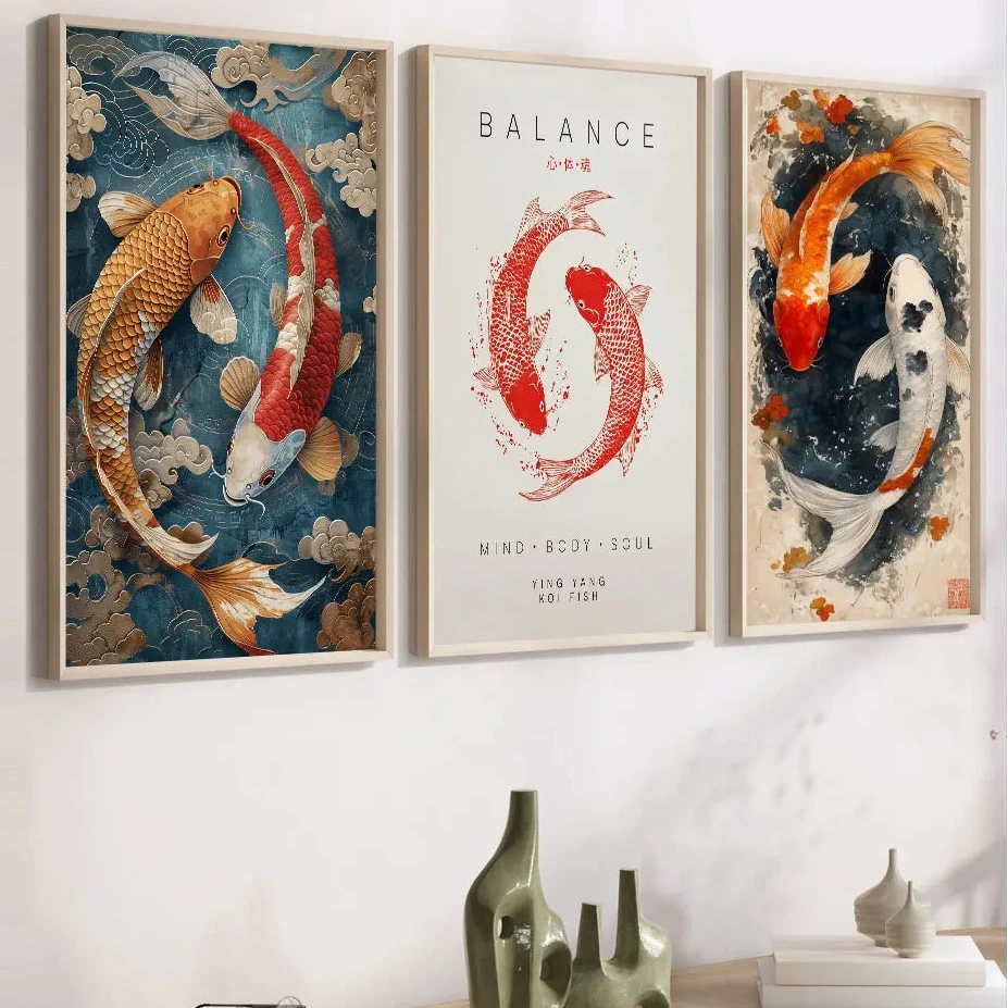 Affiche carpe koï
