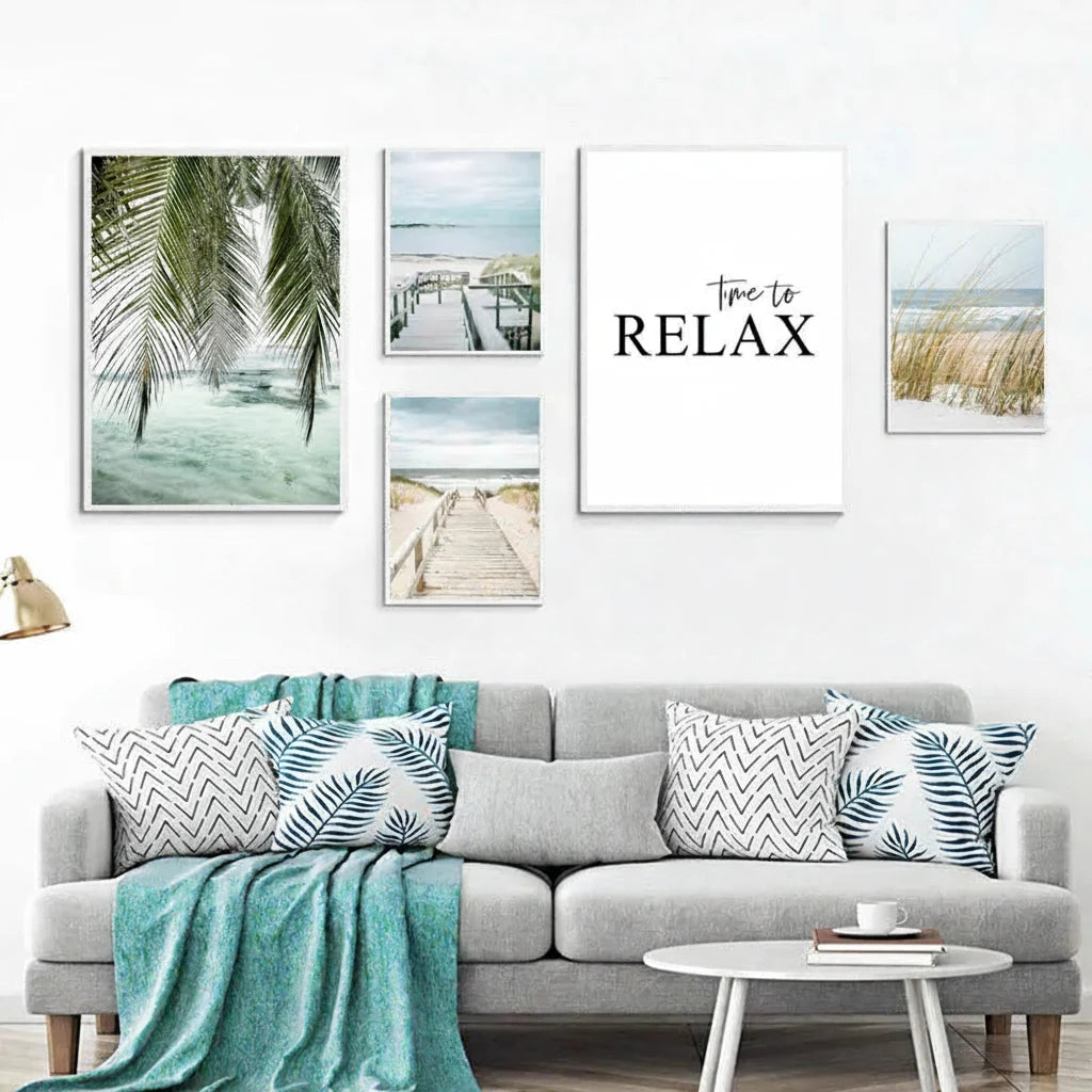 Affiches d'escapade estivale