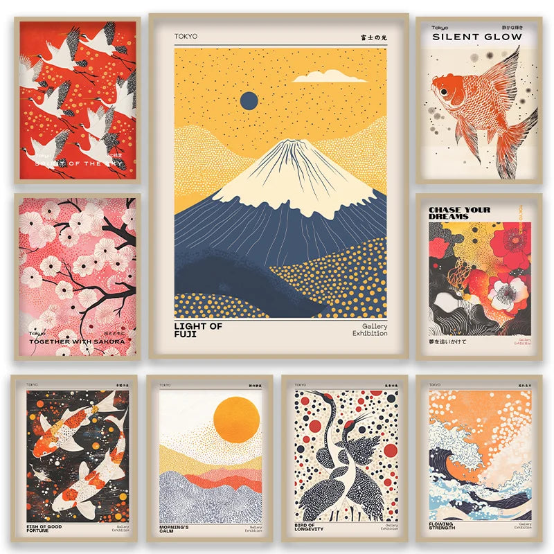 Affiches japonaises modernes