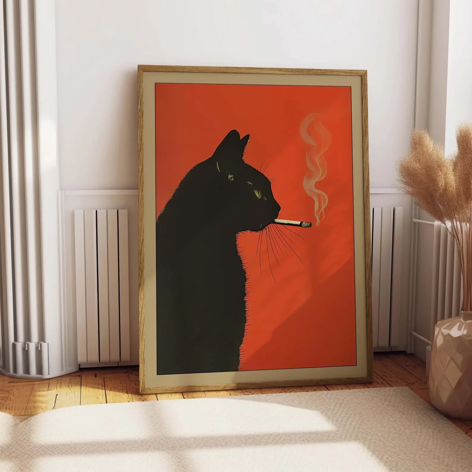 Affiches de chat fumeur