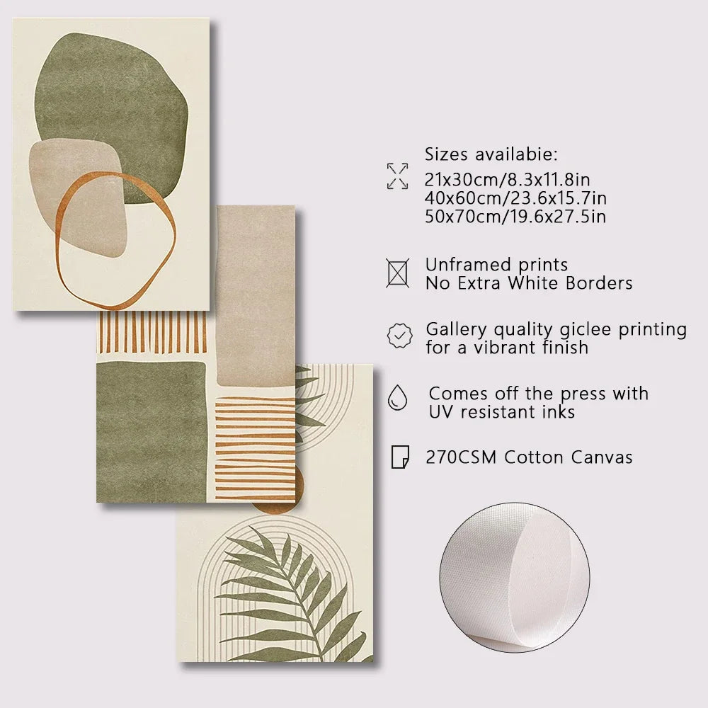 Affiches graphiques abstraites et minimalistes
