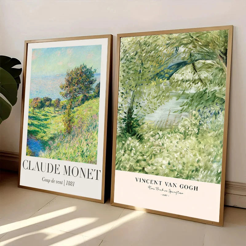 Affiches botaniques impressionnistes