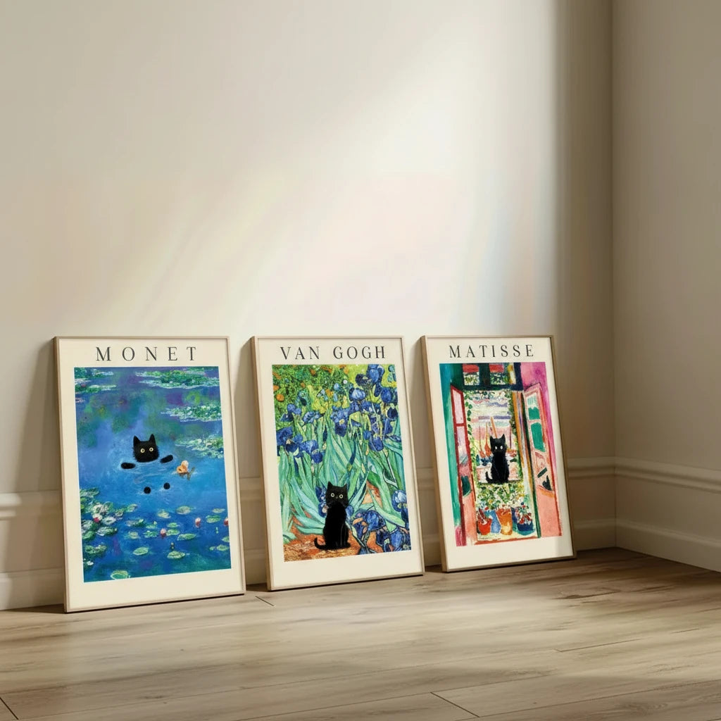 Affiches artistiquement félines
