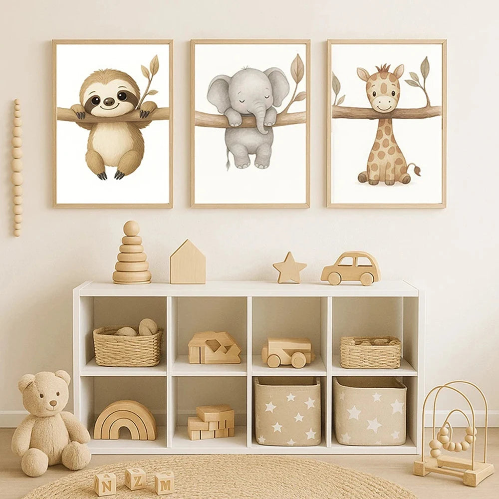 Affiches de petits compagnons suspendus