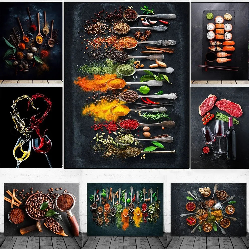 Affiches de cuisine moderne