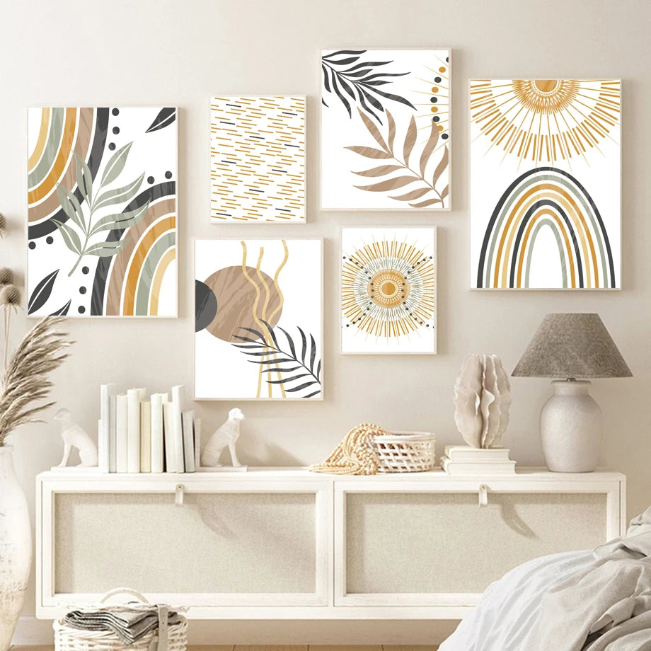Affiches minimalistes lumineuses