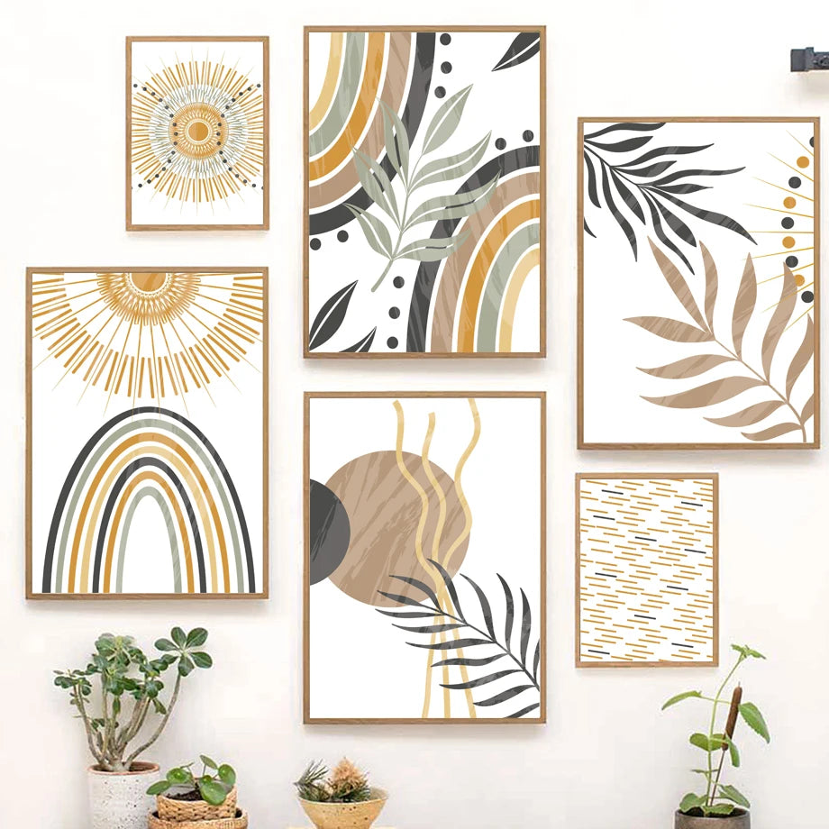 Affiches minimalistes lumineuses