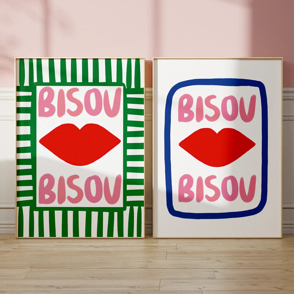 Affiche de bisou