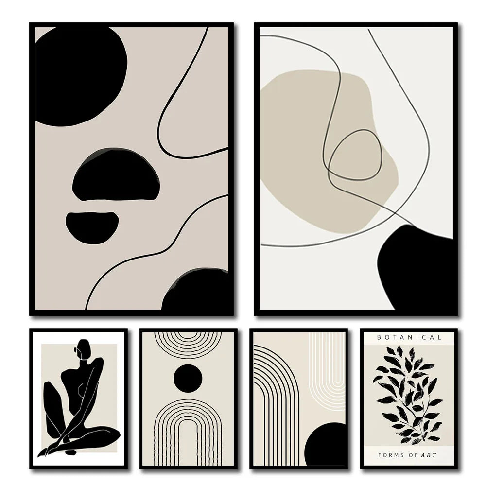 Affiches graphiques minimalistes