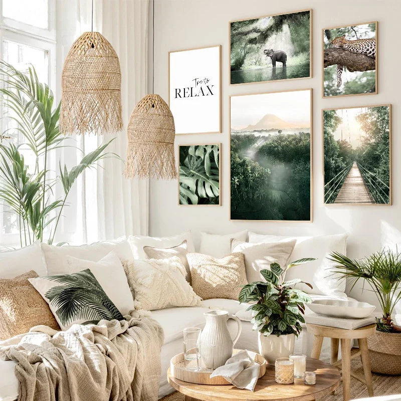 Affiches tropicales zen