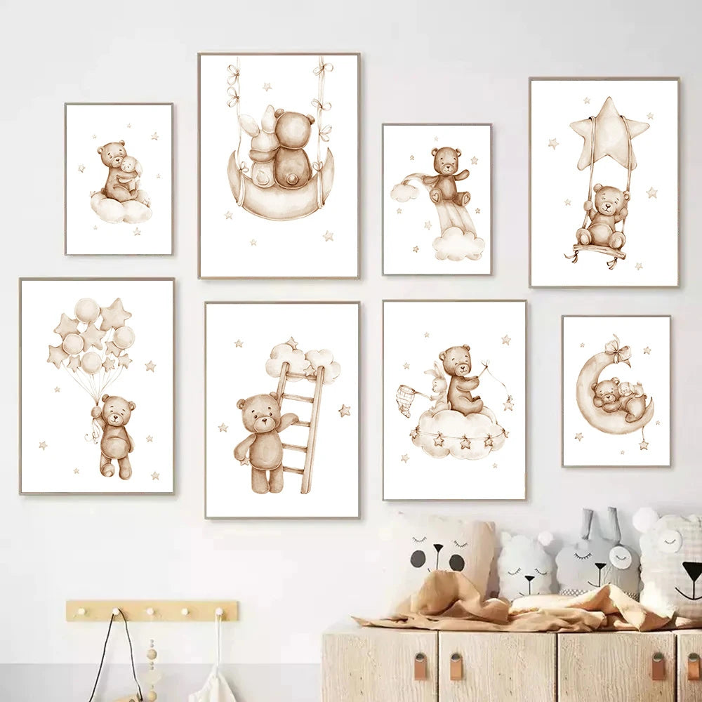Affiches de petits rêves étoilées