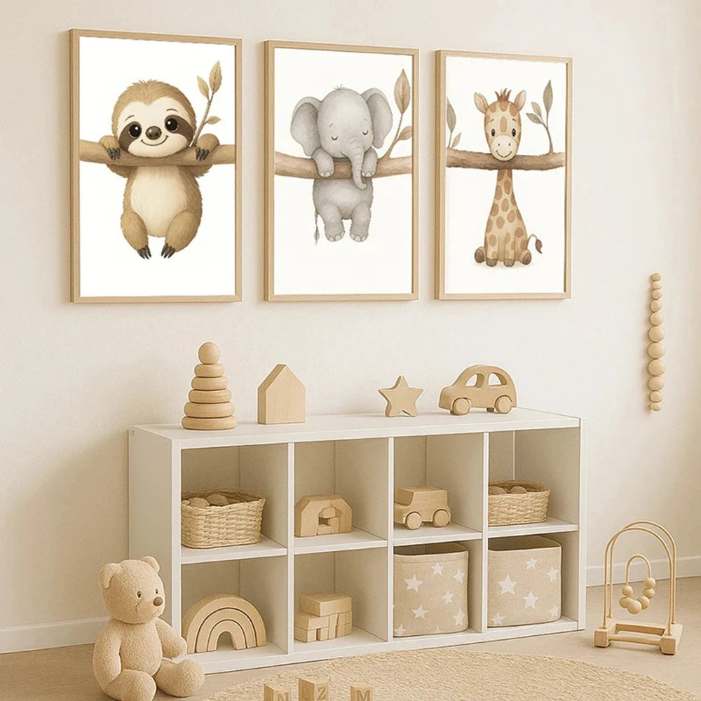 Affiches de petits compagnons suspendus