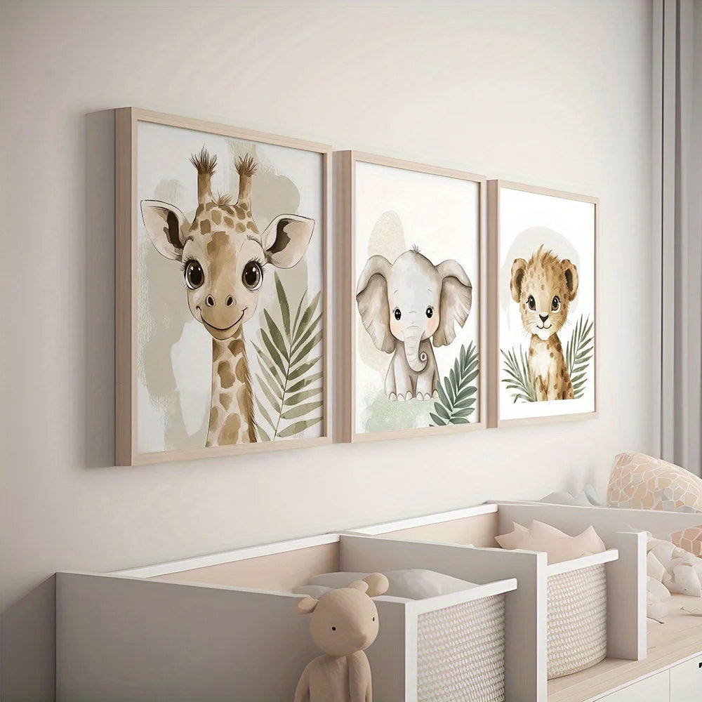 Affiches de petits coeurs de la jungle