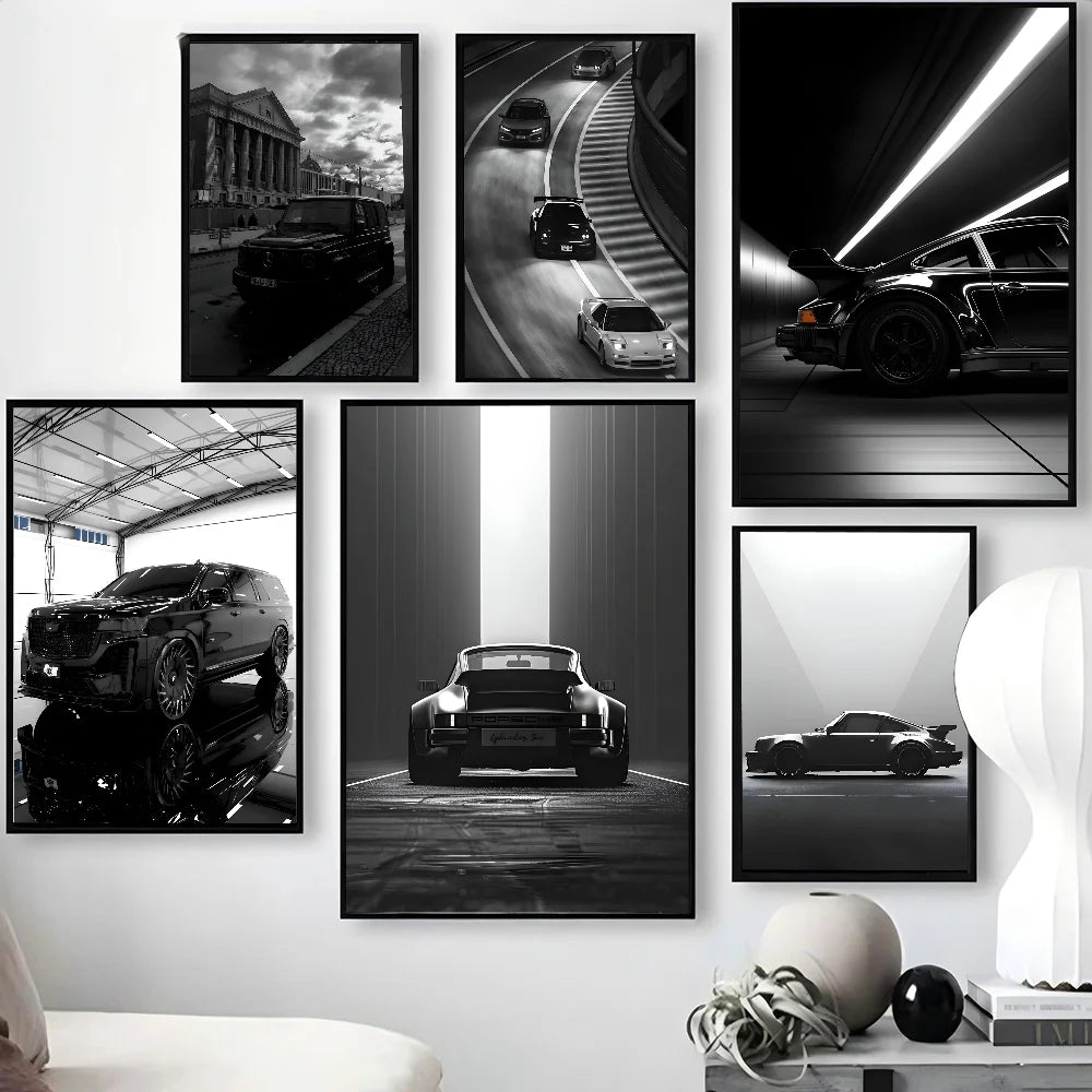Affiches automobiles élegantes