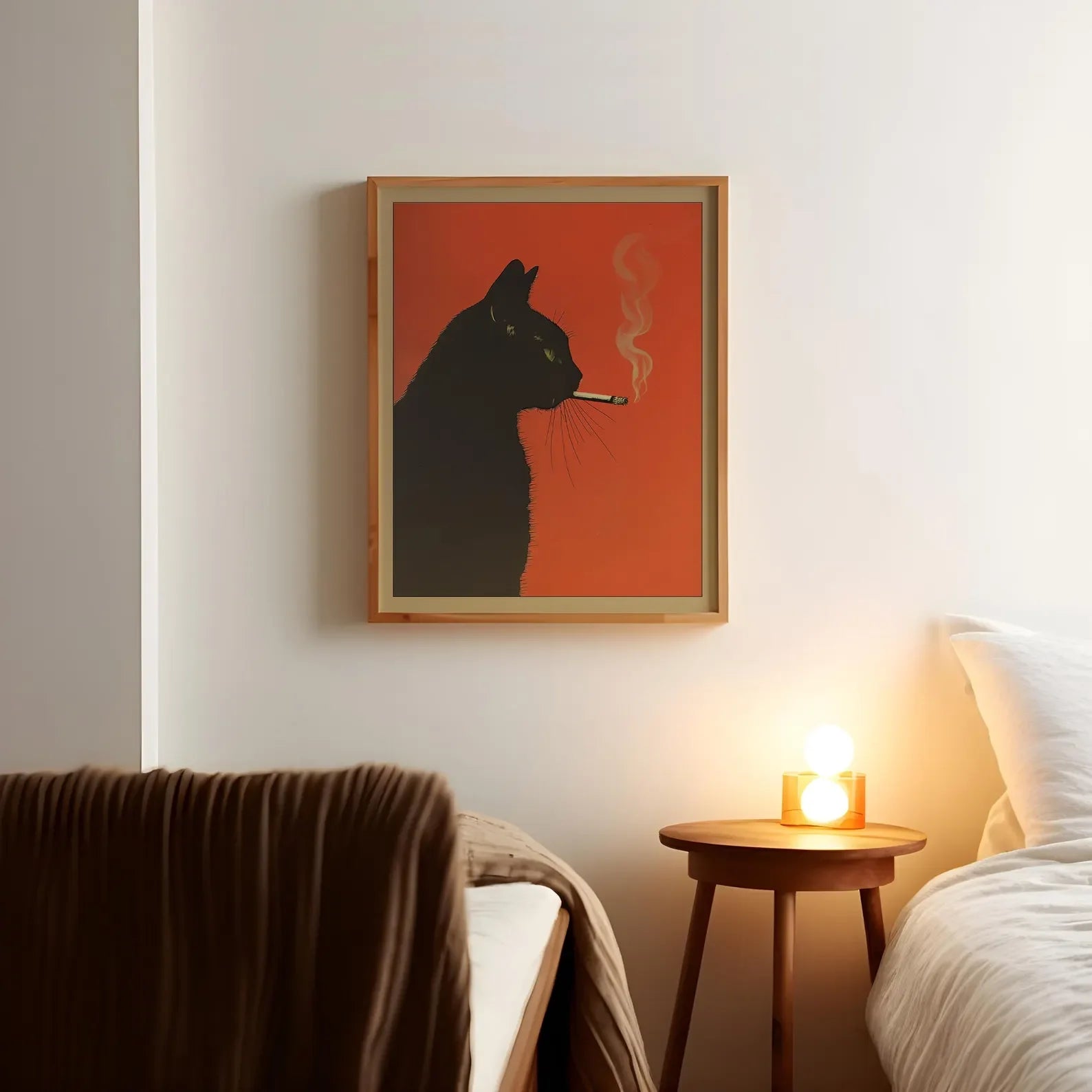 Affiches de chat fumeur