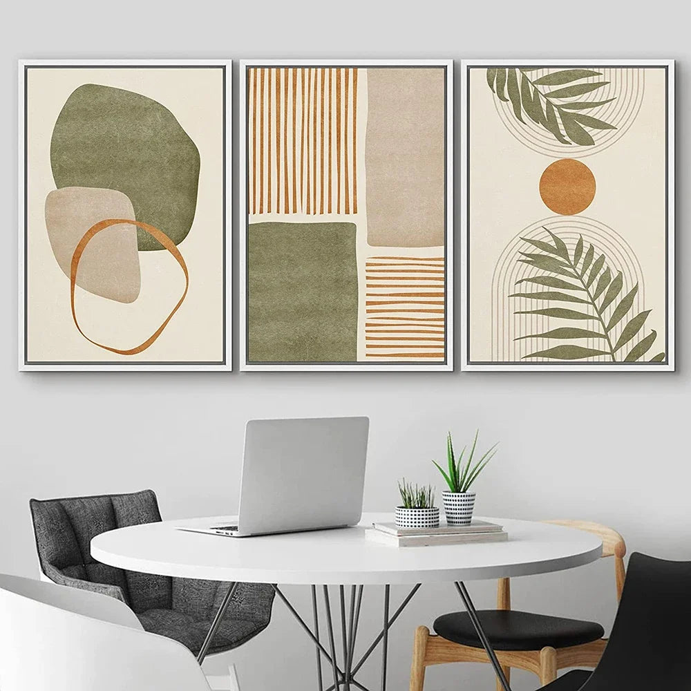 Affiches graphiques abstraites et minimalistes